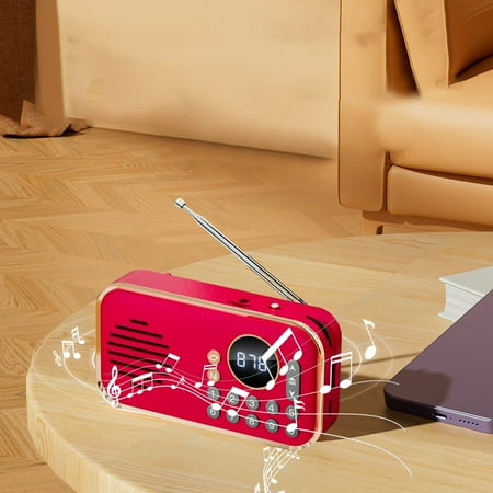 OEFNTAC Bluetooth Speaker Speakers Bluetooth Wireless Portable Wireless Speaker Plug-in USB Memory Stick Radio Music Trendy Design Compact and Ultra-long Battery Life Multiple Play Mode