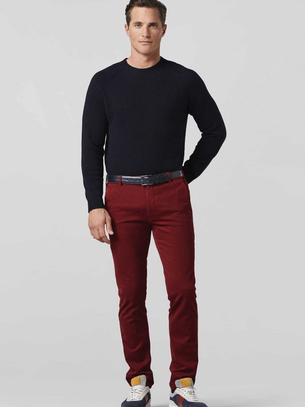 MEYER Gürtel Herren blau, 80 Image