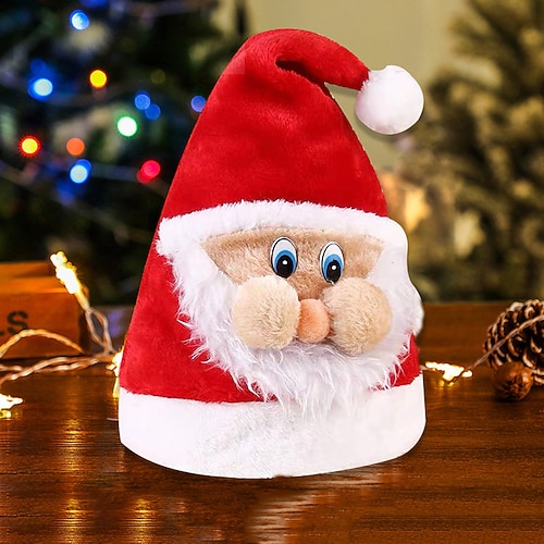 Ideale Weihnachtsgeschenke für Enkelkinder Mädchen Jungen Weihnachtsmütze Kinder Erwachsene Vliesmütze Hirschgeweihmütze Feiertagsgeschenk Partydekoration Und Verkleidungs-Hut für Weihnachtsgeschenke Image