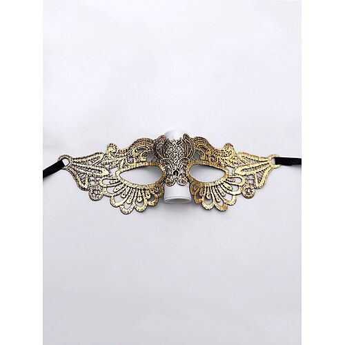 elegante schwarze Maskenmaske aus Spitze für Damen – Party- und Halloween-Kostümzubehör im venezianischen Gothic-Stil Image