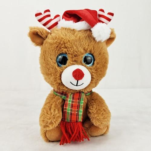 Rudolph Weihnachtsmann Puppe Weihnachten Elch Puppe Kinder Geschenk Plüschtier Weihnachtsgeschenk Mädchen Puppe