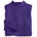 Blair Women's Essential Knit Long Sleeve Mock Top - Purple - MPS - Petite Short