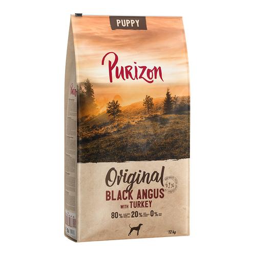 Purizon Puppy Black Angus mit Truthahn - 2 x 12 kg