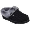Pantoffel SKECHERS "KEEPSAKES - ICE ANGEL", Damen, Gr. 35, schwarz (schwarz, grau), Textil, klassisch, Schuhe, Hausschuh in Strick-Optik