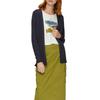 Strickjacke S.OLIVER, Damen, Gr. 42, blau (navy), Feinstrick, Obermaterial: 50% Baumwolle, 50% Viskose, unifarben, casual, gerade Po-bedeckend, Rundhals, Langarm Bündchen, Strickjacken, Feinstrick ohne Verschluss