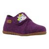 Hausschuh RICHTER "Filzi WMS: Mittel", Kinder, Gr. 22, lila (lila, einhorn), Filz, kontrastfarbene Details, klassisch, Schuhe, Klettschuh, Winterschuh mit Weiten-Meßsystem