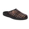 Pantoffel ROHDE "SOLTAU", Herren, Gr. 46, schwarz (schwarz, braun kariert), Filz, klassisch, Schuhe, Hausschuh, Clog, Wohlfühlschuh zum Schlupfen