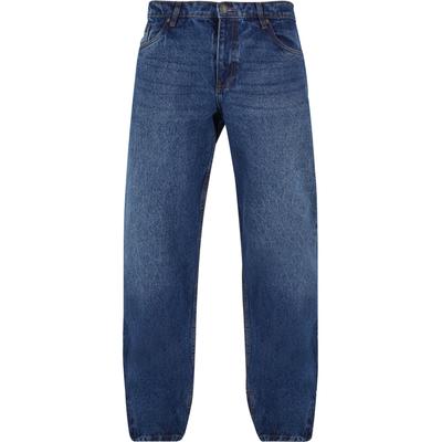 Bequeme Jeans URBAN CLASSICS "Urban Classics Herren Heavy Ounce Straight Fit Zipped Jeans", Herren, Gr. 31, Normalgrößen, blau (new mid blau washed), 100% Baumwolle, unifarben, casual, Jeans Image
