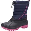 Winterstiefel KANGAROOS "K-Ben", Damen, Gr. 38, blau (navy, pink), Synthetik, Textil, sportlich, Schuhe, Snowboots, Winterboots, Winterschuhe, wasserabweisend