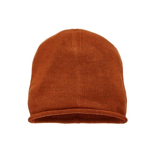 Beanie LASCANA orange (terrakotta) Damen Mützen Strickmütze, Feinstrick mit Rollrand, Wintermütze, Herbstmütze, Mütze