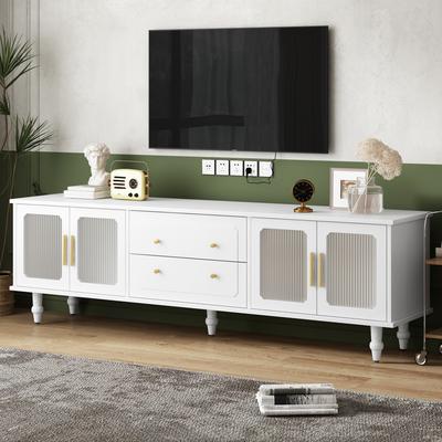 TV Stand with Drawers & Cabinets - Fits 78