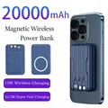 Mini Power Bank magnetico 20000mAh Batteria portatile wireless Magsafe Carica super veloce per