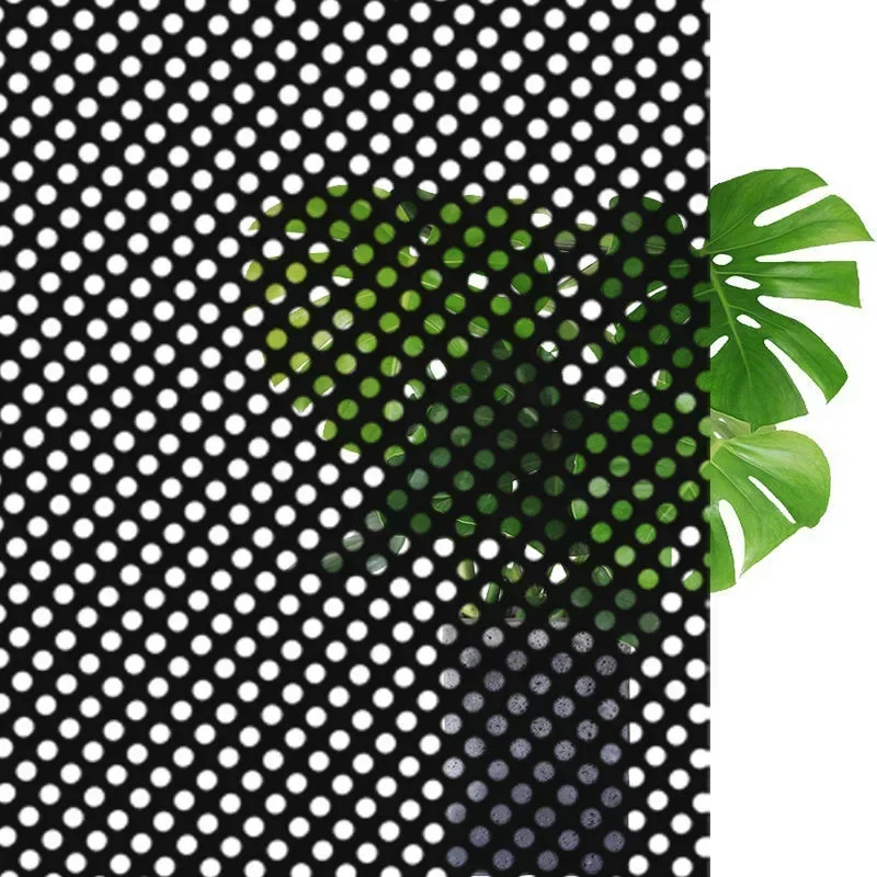 Glasfolie, Fenster-Wandaufkleber, selbstklebende Netz-Schattierungsfolie, Auto-Schattierungs-Isolierfolie, Heimbüro-Dekoration, 45 x 200 cm Image