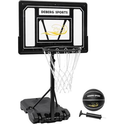 TEMU Pool Basketball Hoop - Set Includes Composite Leather Basketballs, Air Pump, & Tools - Adjustable Poolside Basketball Hoop