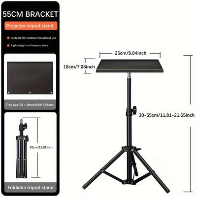 TEMU The Projector Stand Is For Storing Stand, The Tray Lift, The Telescopic Folding Tripod, Table, The Laptop Shelf