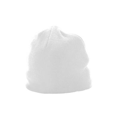 Augusta Sportswear 6815 Knit Beanie Hat in White | Acrylic Blend