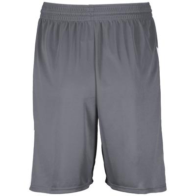 Augusta Sportswear 1734 Youth Step-Back Basketball Shorts in Graphite Grey size Large | Polyester