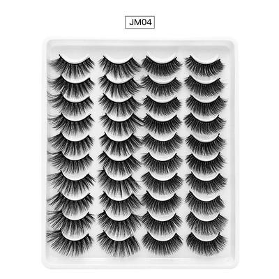 Eyelash Extensions 40 pcs Waterproof Professional Women Volumized Extra Long Cosplay Animal wool eyelash Wedding Party Halloween Full Strip Lashes Crisscross Thick - Makeup Daily Makeup Halloween