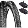 2 copertoni + 2 camere d'aria schrader america 20 x 1.75 (47-406) neri per bici graziella,city