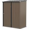 Giordanoshop - Casetta Box da Giardino 161,5x94,5x196 cm Porta Attrezzi con Catenaccio in Acciaio