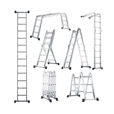Costway 7-in-1 Folding Aluminum Ladder with Anti-Skid Pedal