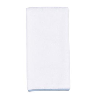 Suzanne Kasler Trimmed Towel Collection - Cornflower, Set/2 Washcloths - Ballard Designs