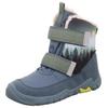 Winterstiefel SUPERFIT "TRACE WMS: mittel", Kinder, Gr. 27, blau (blau kombiniert), Textil, sportlich, Schuhe, Barfußschuh, Klettstiefel, Winterschuh mit Digital Druck