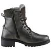 Schnürboots MUSTANG SHOES, Damen, Gr. 38, grau (dunkelgrau), Lederimitat, casual, Schuhe, Schnürstiefelette, Blockabsatz, in Metallic-Optik, schmale Form