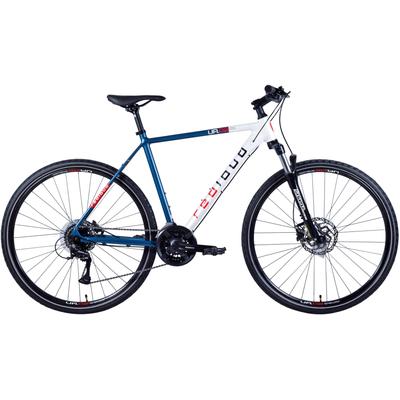 Cityrad REDLOUD "UA.02" Gr. 58, weiß (weiß, blau, schwarz), Fahrräder, 58cm, 28 Zoll (71,12cm)