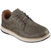 Schnürschuh SKECHERS "GARLAN", Herren, Gr. 48,5, grün (olivgrün), Lederimitat, casual, Schuhe, Trekking Schuh, Sneaker, Freizeitschuh mit Kontrastnähten