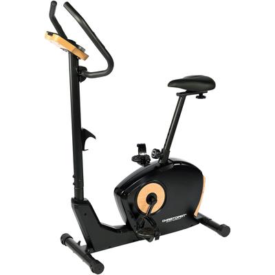 Ergometer CHRISTOPEIT SPORT "ET 3.1" Fahrradtrainer Gr. ohne Unterlegmatte, schwarz (schwarz-holzlook) Kinomap kompatibel