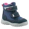 Winterboots SUPERFIT "HUSKY1 WMS: mittel", Kinder, Gr. 28, blau (blau, pink), Textil, casual, Schuhe, Snowboots mit wasserdichtem SYMPATEX, Größenschablone zum Download