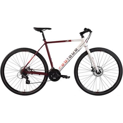 Cityrad REDLOUD "UA.01" Gr. 54, weiß (weiß, rot, weiß), Fahrräder, 54cm, 28 Zoll (71,12cm)
