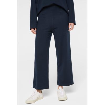 Culotte SENSES.THE LABEL, Damen, Gr. XL/XXL, Normalgrößen, blau, Material: 51% Viskose, 27% Polyester, 22% Polyamid, unifarben, casual, lässig geschnitten knöchellang, Hosen, mit Elastikbund Image