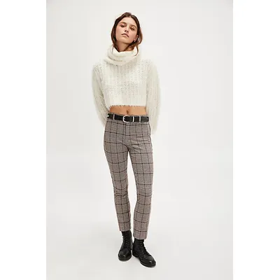 Molly Slim Plaid Pants at Free People in Winsor Plaid, Size: US 2