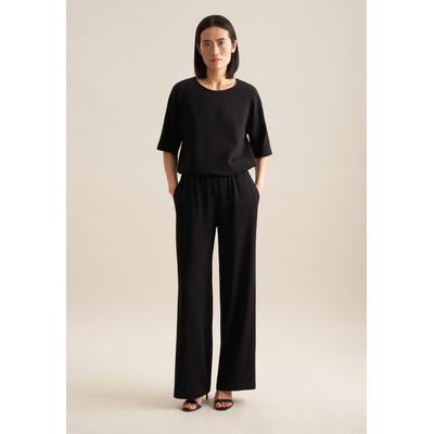 Culotte SEIDENSTICKER "Schwarze Rose", Damen, Gr. 38, Normalgrößen, schwarz, 96% Viskose 4% Elastan, unifarben, Hosen Image