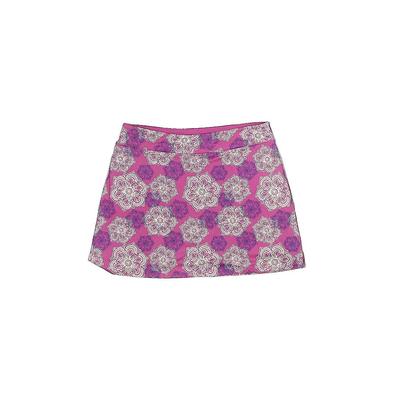 Tranquility by Soma Active Skort: Purple Paisley Activewear - Women's Size Medium