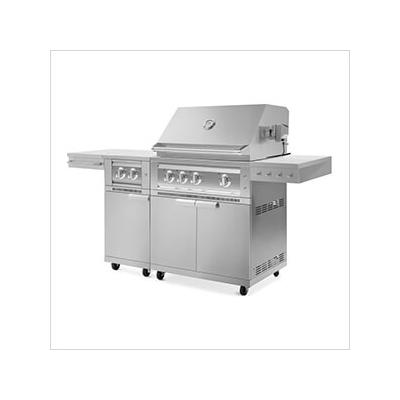 NewAge Outdoor Kitchens Outdoor Kitchen Grill Cart with 33-Inch Platinum Grill and Side Burner (Natural Gas)