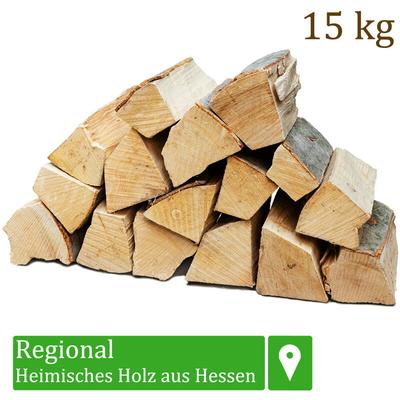 Flameup - Brennholz Kaminholz Holz 15 kg Für Ofen und Kamin Kaminofen Feuerschale Grill Buche Image
