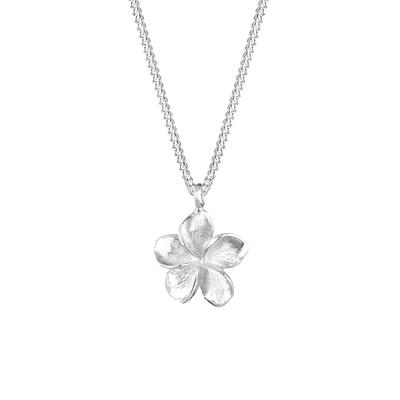 Elli - Frangipani Blüte 925 Sterling Silber Ketten 1 ct Damen