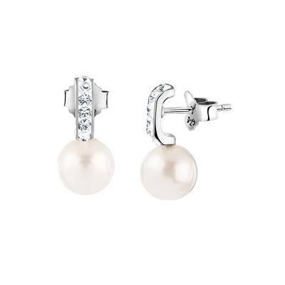 Nenalina Studs Muschelkernperle Kristalle Silber OneSize Damen Image
