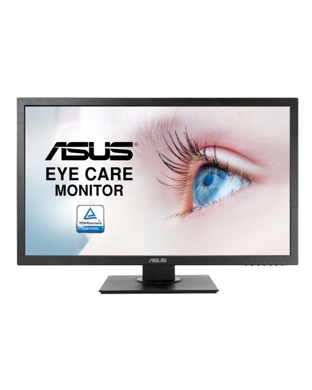 ASUS VP248HL LED-Monitor 61 cm 24" 1920 x 1080 Full HD 1080p TN 250 cd/m² 1000:1 1 ms HDMI VGA Lautsprecher Schwarz EEK: B Image