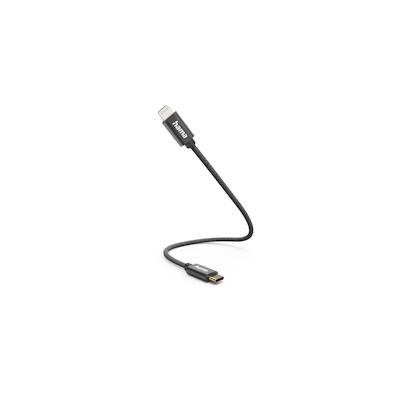 Hama 00201601 Lightning-Kabel 0,2 m Schwarz