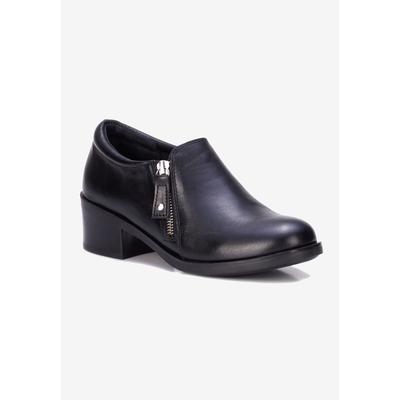 Extra Wide Width Women's Daphne Shootie by Ros Hommerson in Black Napa Leather (Size 7 WW)