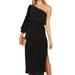 Women's Victoria's Secret Ponte One Shoulder Pleated Midi Dress