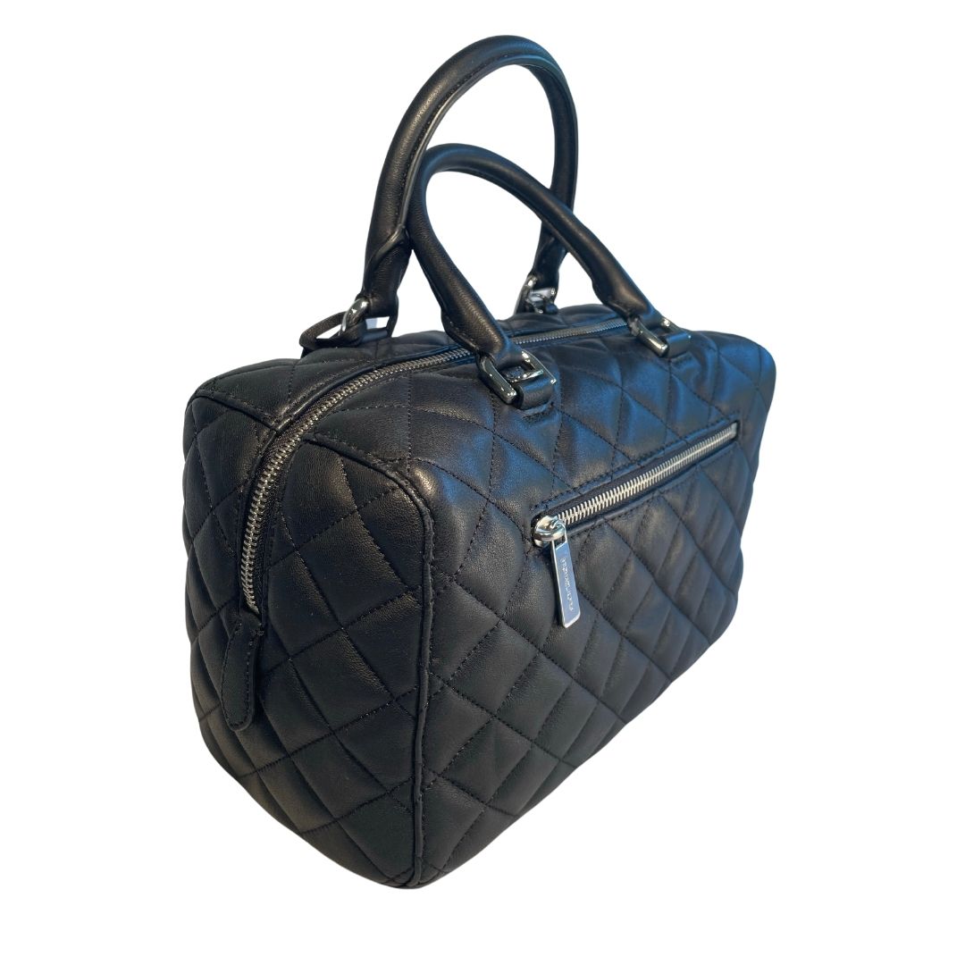 Michael Kors Bags | B1 Michael Kors Handbag Lamb Leather Runway Sample Black | Color: Black | Size: Os