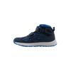 Sneaker JACK WOLFSKIN "WOODLAND 2 TEXAPORE MID VC K", Kinder, Gr. UK 1 - EU 33, Normalschaft, blau (night, blau), Hauptmaterial: Synthetic ; ;Second Material: Textile; Futter: Texapore Core ;Sole: Rubber / EVA; 100% Rubber/ EVA, Schuhe