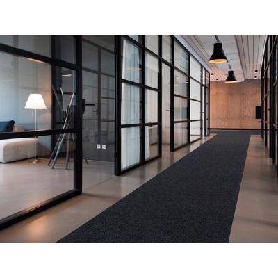 Läufer "Schmutzfangläufer PICOLLO, Made in Belgium", grau (anthrazit), B:100cm H:8mm L:2400cm, Polypropylen (PP), PRIMAFLOR-IDEEN IN TEXTIL, Teppiche, Schmutzfangläufer, Schmutzfangmatte, meliert, strapazierfähig, rutschhemmend Image