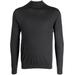 Fine Gauge Mock-Neck Knit Jumper - Black - N.Peal Cashmere Knitwear