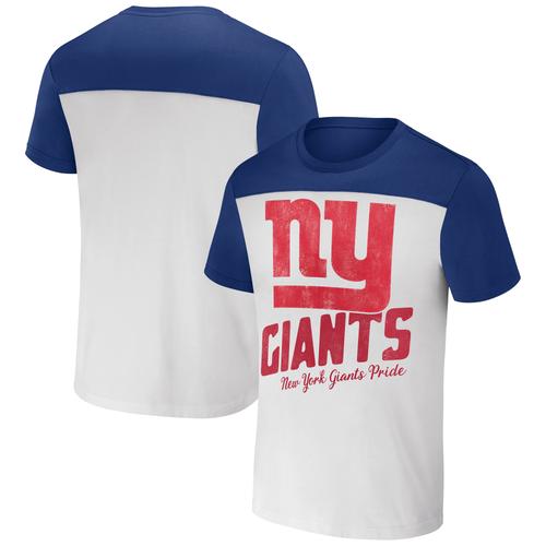 Cremefarbenes New York Giants-T-Shirt im Farbblockdesign aus der NFL x Darius Rucker-Kollektion von Fanatics für Herren